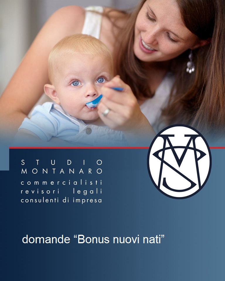  Estensione dei termini per la presentazione delle domande “Bonus nuovi nati” 
