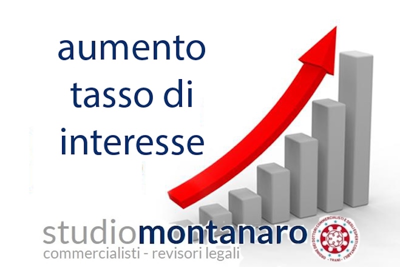Interessi legali -  dal 1° gennaio 2022 tornano a salire