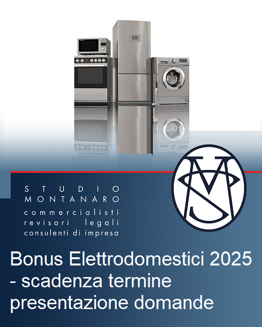 Bonus Elettrodomestici 2025 - scadenza termine presentazione domande